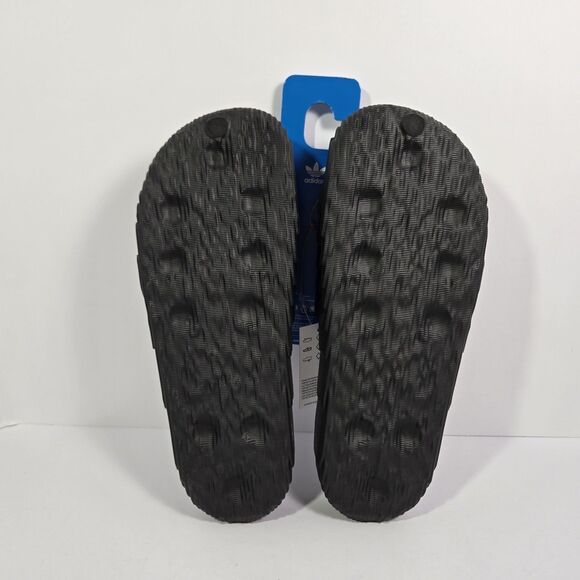 Adidas Adilette 22 Slides Black Scarlet Slip On Sandals Mens Size 12 NEW ID4925